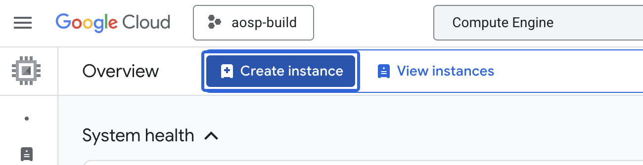 Create Instance needs Compute Engine API enabled