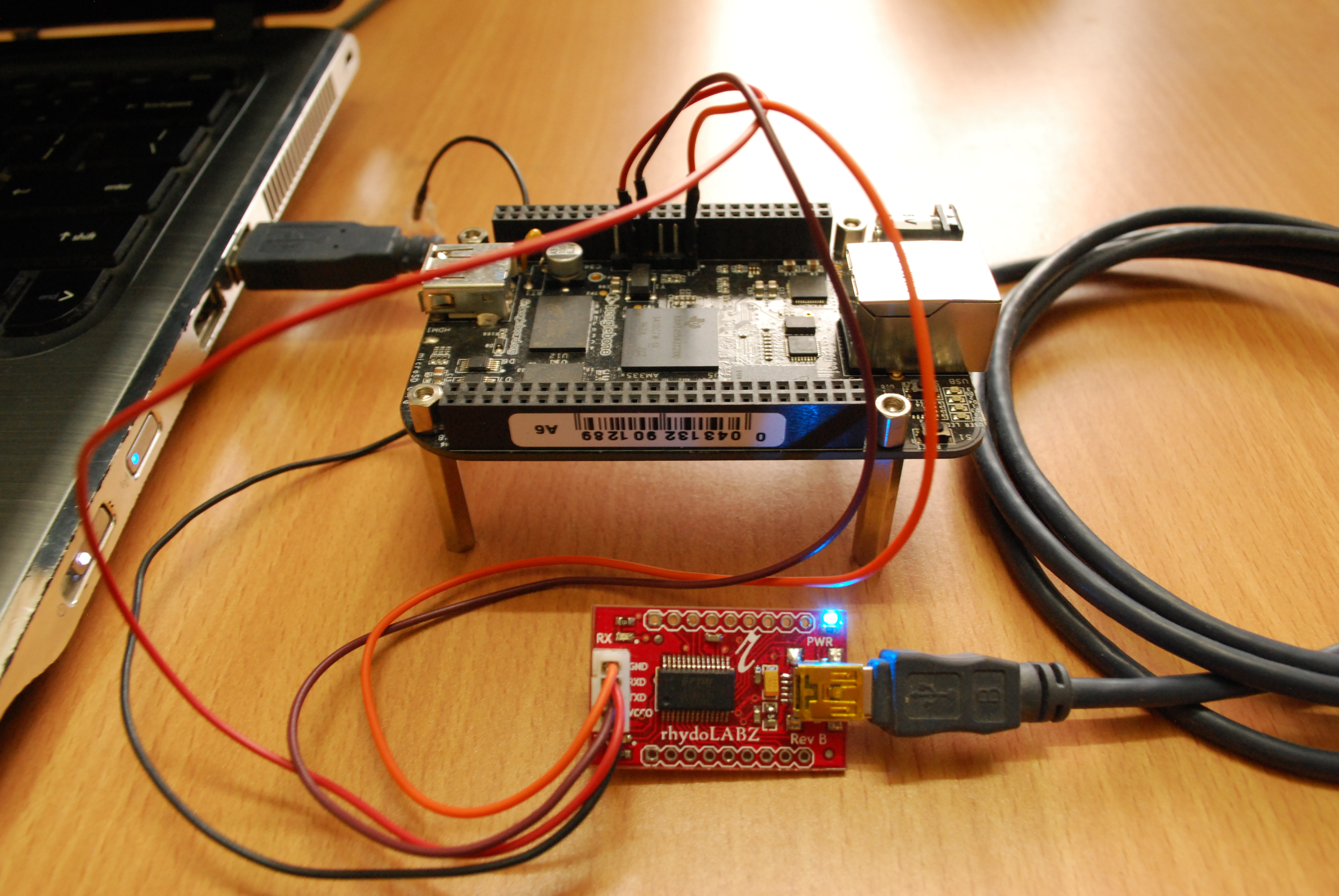 Rhydolabz breakout board mini USB connection