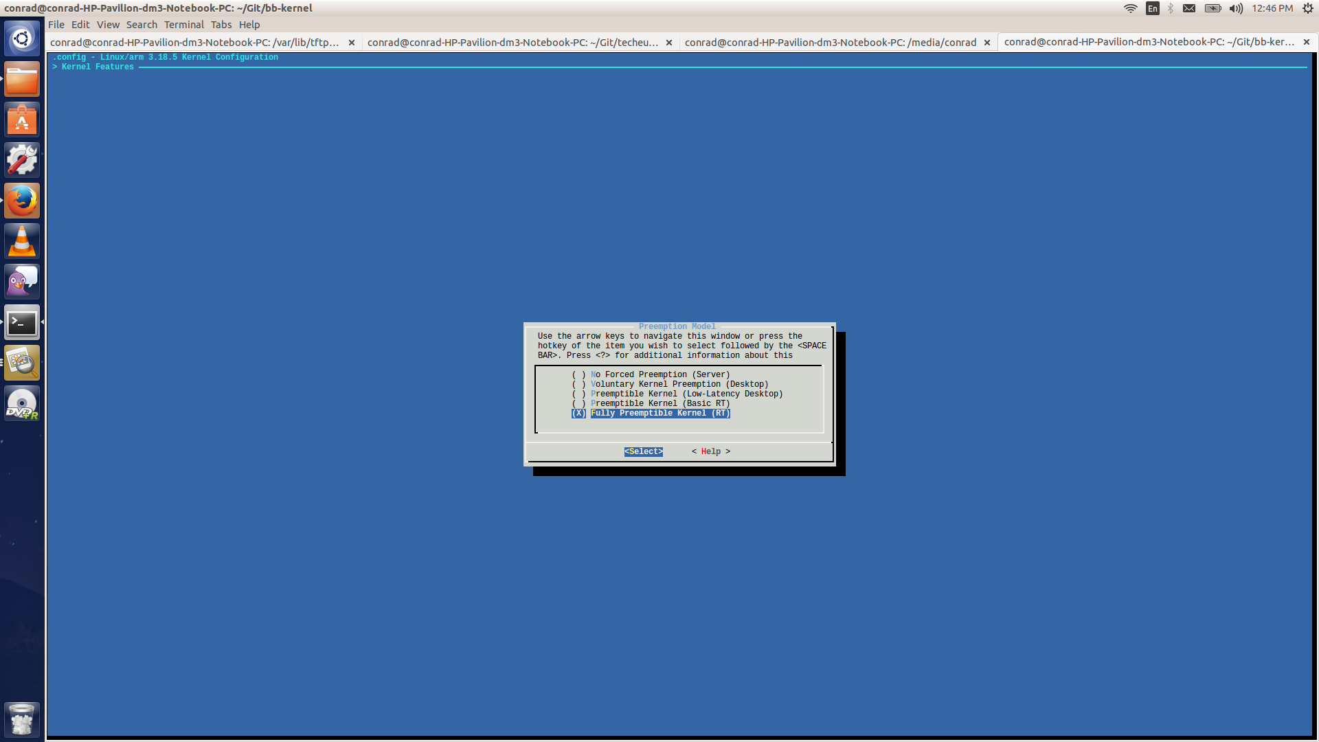 Preemption model for fully preemptible kernel