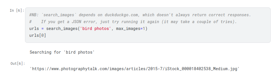 Download the bird url