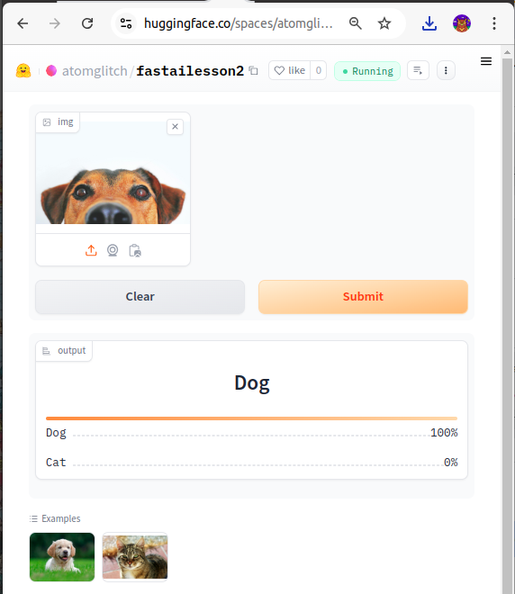 Huggingface app success