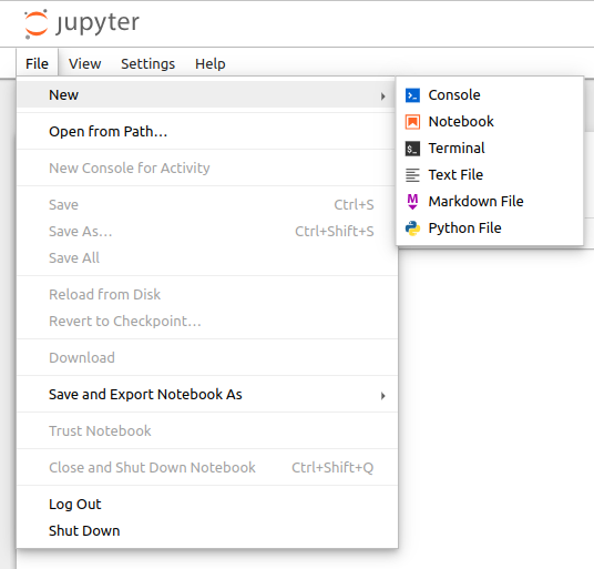 Jupyter notebook new