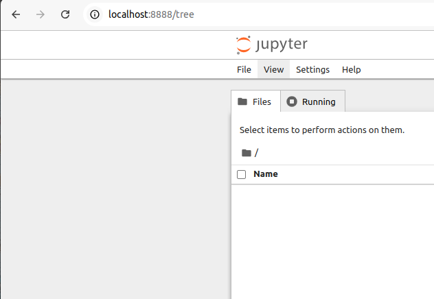 Jupyter notebook started