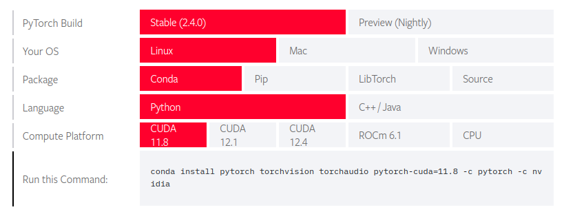 PyTorch get started locally
