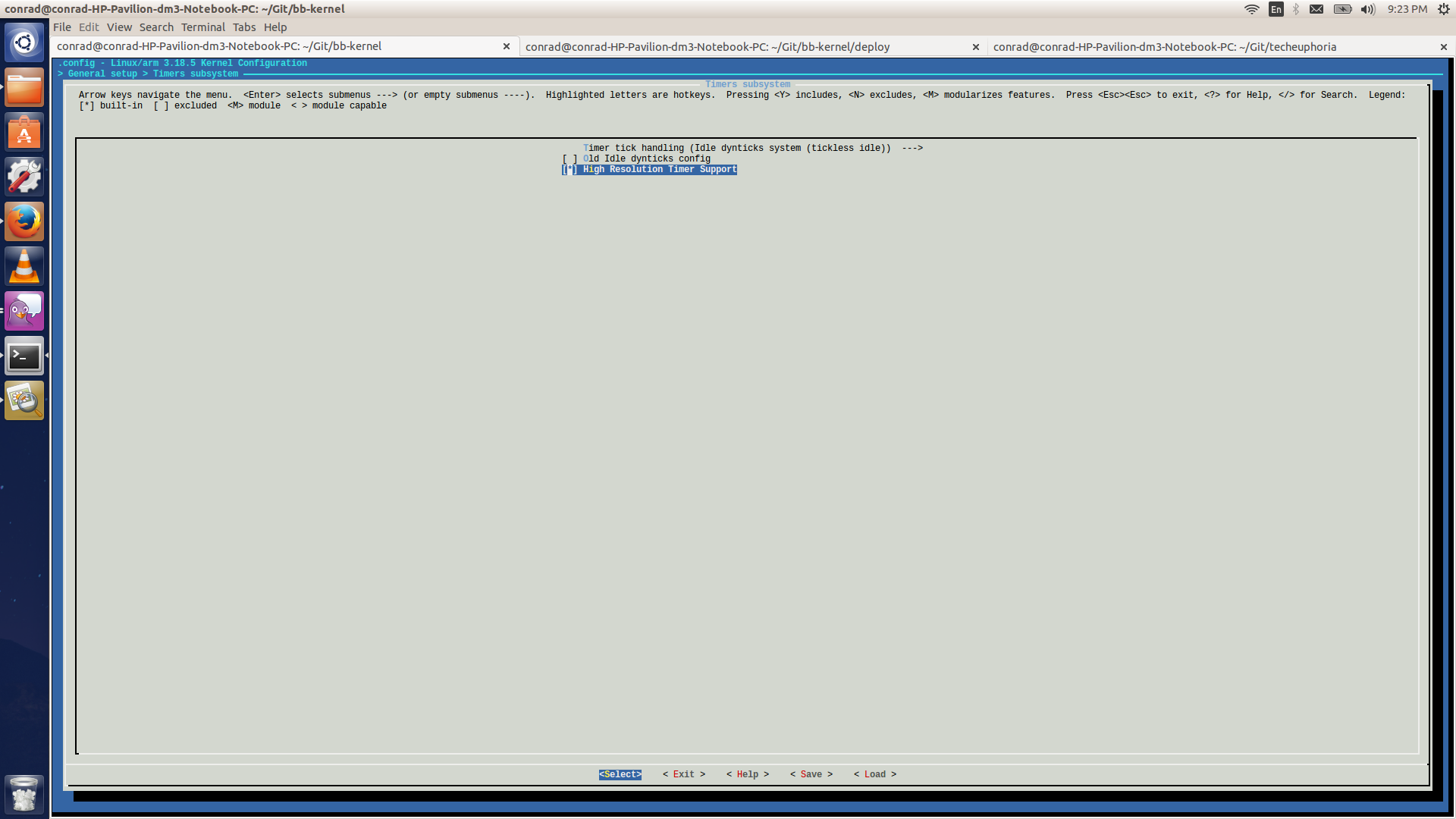 The CONFIG\_HIGH\_RES\_TIMERS is enabled