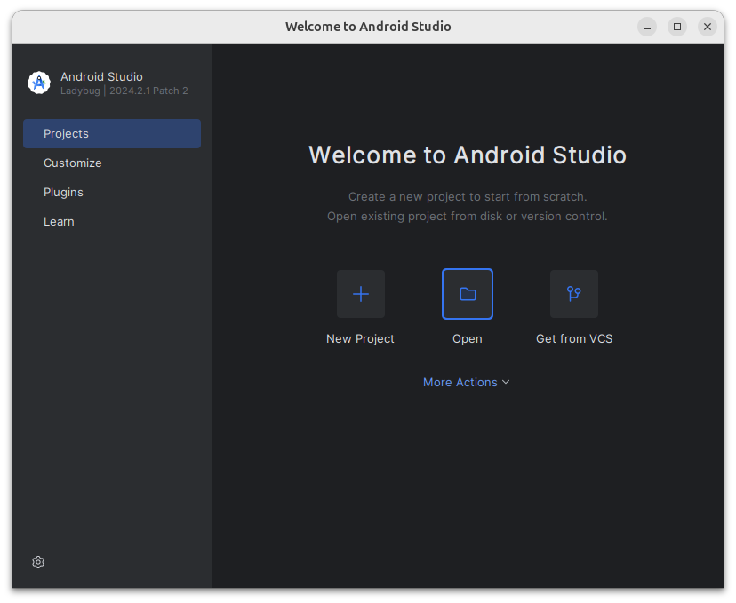 Open project in Android Studio 1