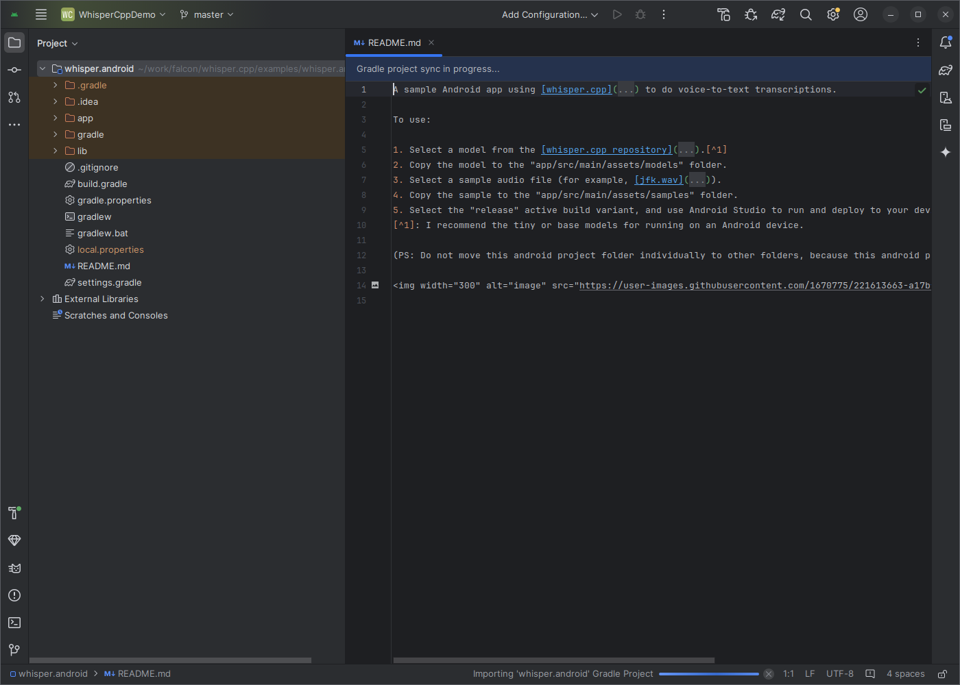 Open project in Android Studio 3