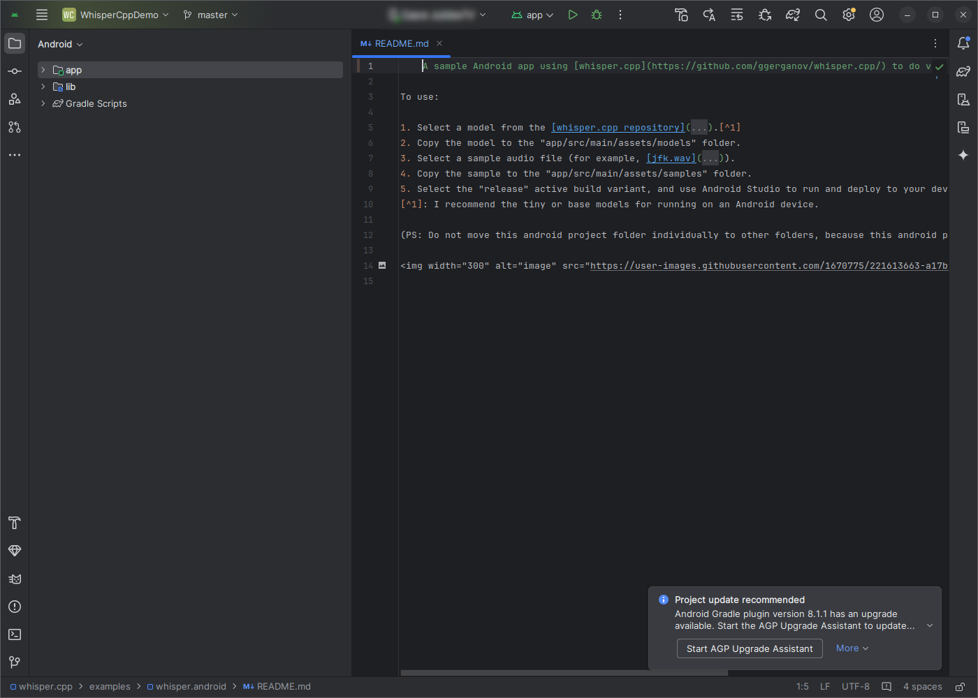Open project in Android Studio 4