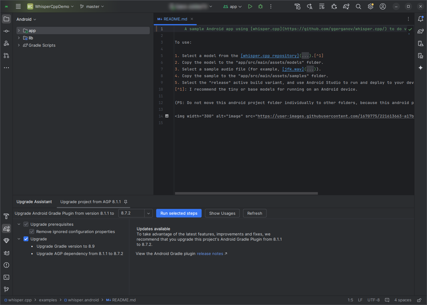 Open project in Android Studio 5